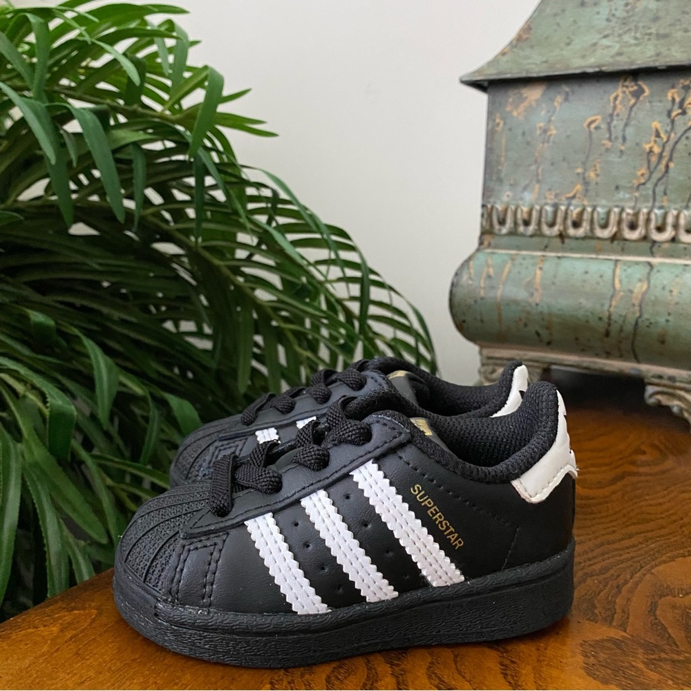 Adidas Leather Superstar Shell Toe Sneakers - Picture 10 of 10